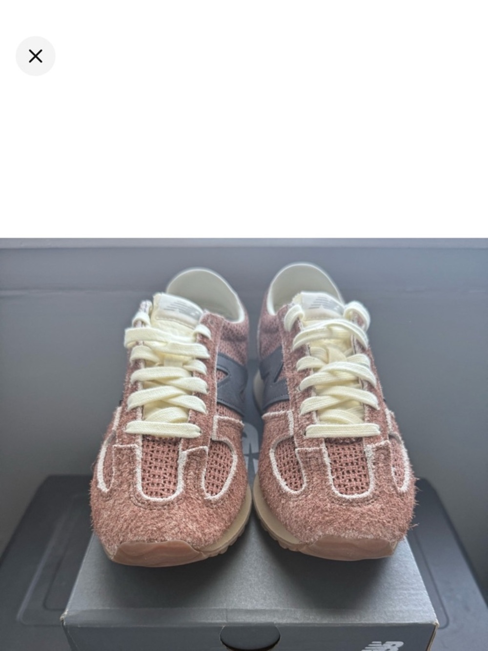 New Balance Brown/Tan pecan 471 Suede & Mesh Sneakers